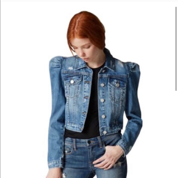 ❌SOLD❌Blank Nyc puff sleeve denim jacket - Picture 2 of 6